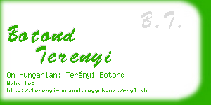 botond terenyi business card